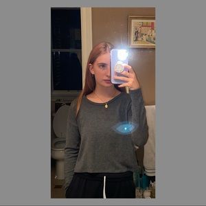 Grey Cropped Sweater